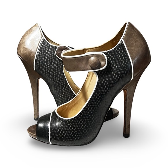 L.A.M.B. Mary Jane Peep Toe Heels - Picture 2 of 2